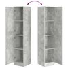 vidaXL Haut Armoire Gris b&eacute;ton 35 x 39 x 168 cm