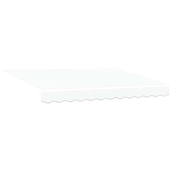 vidaXL Auvent R&eacute;tractable Blanc 300 x 250 cm Aluminium et Tissu