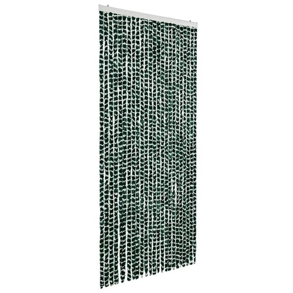 vidaXL Moustiquaire Vert et blanc 100x220 cm Chenille