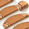 vidaXL Tapis d'escalier autoadh&eacute;sifs 10 pcs 65x21x4 cm Beige