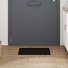 vidaXL Tapis de porte Noir 60 x 40 x 1.2 cm Tissu en teddy