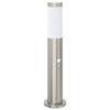 vidaXL Borne lumineuse avec d&eacute;tecteur 50 cm en acier inoxydable IP44