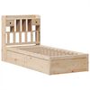 vidaXL Cadre de lit sans matelas 90x190 cm bois de pin massif