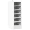 vidaXL Armoire &agrave; chaussures Blanc 31,5x35x90 cm Bois d'ing&eacute;nierie