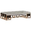 vidaXL Ensemble de canap&eacute;s d'ext&eacute;rieur 10 pc Naturel et Gris clair