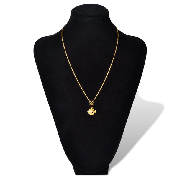 Pr&eacute;sentoir buste d'exposition pour colliers en flanelle 2 pcs