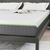 vidaXL Matelas Blanc et Gris 140 x 200 cm Tissu jacquard