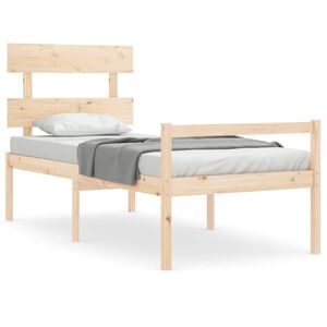 vidaXL Lit pour personne &acirc;g&eacute;e sans matelas bois massif