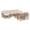 vidaXL Ensemble de canap&eacute;s d'ext&eacute;rieur 10 pc 9 place