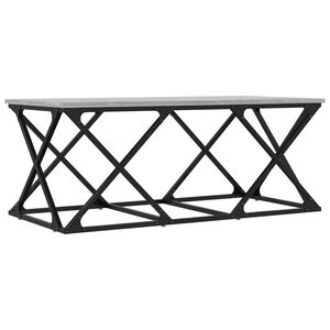 vidaXL Table basse sonoma gris 100x49x40 cm bois d'ing&eacute;nierie