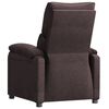 vidaXL Fauteuil inclinable Marron fonc&eacute; Tissu