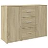 vidaXL Buffet ch&ecirc;ne sonoma 90,5x29,5x65 cm bois d'ing&eacute;nierie