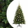 vidaXL Arbre de No&euml;l Artificiel avec Boule 120 cm 150 LED Blanc chaud