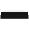 vidaXL Cadre de lit avec matelas avec matelas 2 pcs Noir tissu