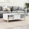 vidaXL Table basse Blanc 102 x 55 x 35 cm Bois d'ing&eacute;nierie