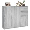 vidaXL Buffet Sonoma gris 91x29,5x75 cm Bois d'ingénierie