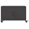 vidaXL Table basse noir 68x50x43,5 cm acier