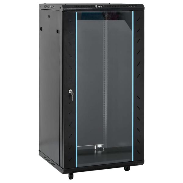 vidaXL Armoire r&eacute;seau 22U avec pieds pivotants 19" IP20 60 x 60 x 120 cm