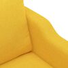 vidaXL Canap&eacute; &agrave; 2 places Jaune clair 120 cm Tissu