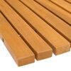vidaXL Tapis de bain Uni Marron 60 x 40 cm bois