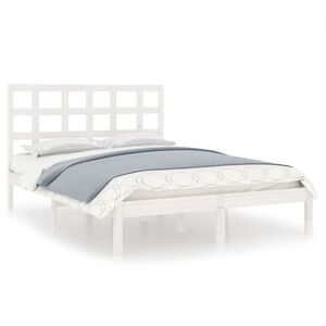 vidaXL Cadre de lit sans matelas blanc 120x200 cm bois massif