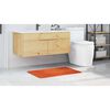 vidaXL Tapis de bain antid&eacute;rapant Orange 60 x 90 cm PP