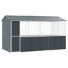 vidaXL Cage pour oiseaux Anthracite 410 x 210 x 230 cm Acier galvanis&eacute;