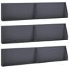 vidaXL Mur de sout&egrave;nement 6 pc 100 x 12 x 30 cm Acier Anthracite