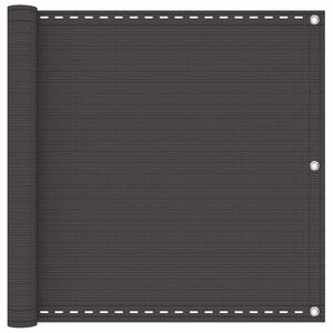 vidaXL &Eacute;cran de balcon Anthracite 75 x 700 cm HDPE et Aluminium