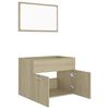 vidaXL Ensemble de meubles de salle de bain 2 pcs Ch&ecirc;ne Sonoma