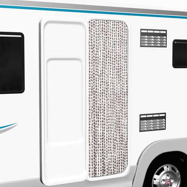 vidaXL Moustiquaire Taupe et blanc 56x185 cm Chenille