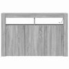 vidaXL Buffet Gris Sonoma 116 x 30 x 75 cm Bois d'ing&eacute;nierie
