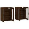 vidaXL Armoires murales 2 pcs chêne marron bois d'ingénierie