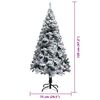 vidaXL Sapin de Noël artificiel Vert 120 cm PVC, Acier et Plastique