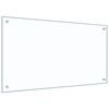 vidaXL Protection de cuisine 2 pcs Transparent 90 x 50 cm verre tremp&eacute;