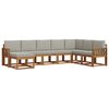 vidaXL Ensemble de canap&eacute;s d'ext&eacute;rieur 8 pc Gris Naturel et Clair