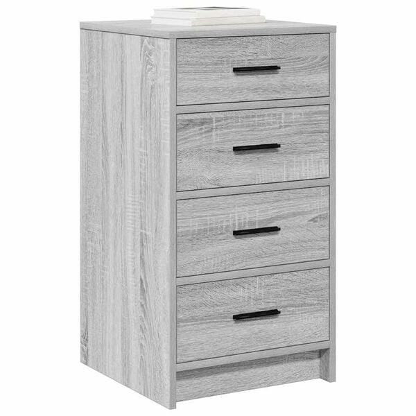 vidaXL Buffet Sonoma gris 40 x 41 x 75 cm Bois d'ing&eacute;nierie