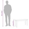 vidaXL Banc 90 cm bois massif caoutchouc