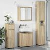 vidaXL Ensemble de mobilier de salle de bain 4 pcs Ch&ecirc;ne Sonoma