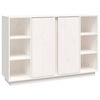 vidaXL Buffet Blanc 120x35x80 cm Bois massif de pin