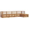 vidaXL Ensemble de canap&eacute;s d'ext&eacute;rieur 5 pc Naturel