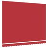vidaXL Toile de rechange pour auvent Rouge 380 x 295 cm Polyester