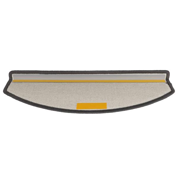 vidaXL Tapis d'escalier 30 pi&egrave;ces 65 x 24 x 4 cm Gris fonc&eacute; Demi-rond Grand