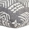 vidaXL Canap&eacute; pouf Gris Tissu Patchwork