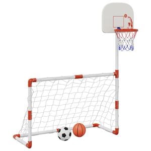 vidaXL Ensemble football et basket-ball pour enfants avec ballons