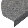 vidaXL Tapis d'escalier auto-adh&eacute;sifs 30 pcs gris 65x22,5x3,5 cm