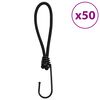 vidaXL Cordon &eacute;lastique avec crochets 50 pcs 17 cm