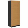 vidaXL Armoire Ch&ecirc;ne noir 80 x 50 x 200 cm Bois d'ing&eacute;nierie