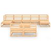 vidaXL Salon de jardin 10 pcs Bois de pin massif