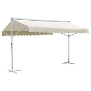 vidaXL Auvent sur pied 4x3 m Cr&egrave;me